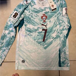 Portugal puma brand new soccer jersey cr7 cristiano ronalodo world cup jersey